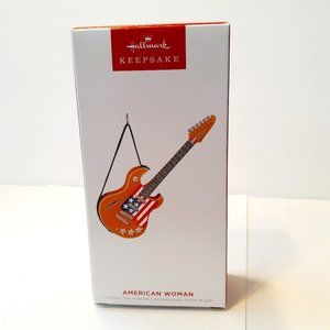 2022 HALLMARK Keepsake Guitar AMERICAN WOMAN Ornament ~ New